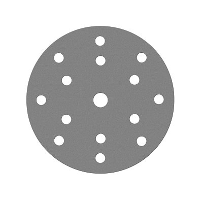 Диск шлифовальный на пленочной основе Sandwox 235 Grey Zirconia 15 отв. (150мм, Р1500, 100шт) 235.150.1500.15