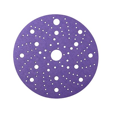 Диск шлифовальный на пленочной основе Sandwox 328 Purple Zirconia Multi holes (150мм, Р2000, 100шт) 328.150.2000.LC